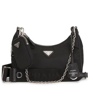 Prada Re-Edition 2005 Re-Nylon Shoulder Bag - Black