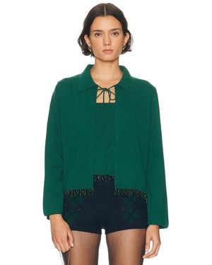 Bode Lodge Cardigan - Green