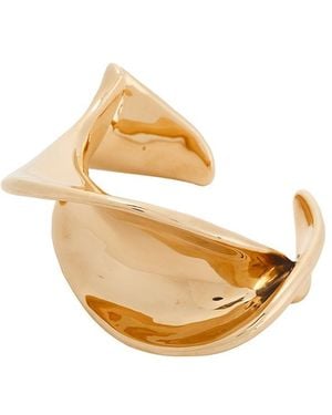 Saint Laurent Wavy Cuff Bracelet - Metallic