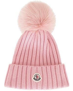 Moncler Pom Pom Beanie - Pink