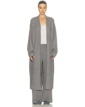 Skims Sweater Knit Duster Cardigan - Gray