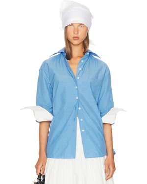 Helsa Classic Oversized Shirt - Blue
