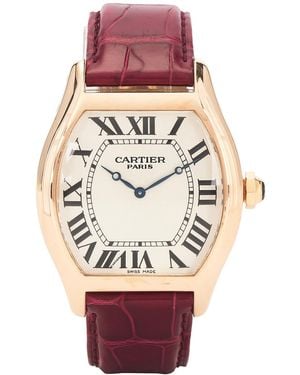 Cartier Tortue Xl Dial Watch - Red