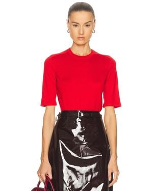 Adam Lippes Felix Knit Top - Red