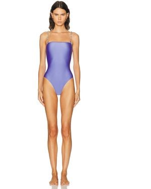 DOLLA For Fwrd Lola Kyoto Straps One Piece Swimsuit - Blue