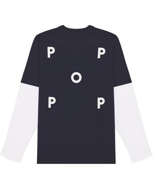 Pop Trading Co. Logo Long Sleeve Tee - Blue