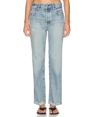 Moussy Copper Straight Leg Jeans - Blue
