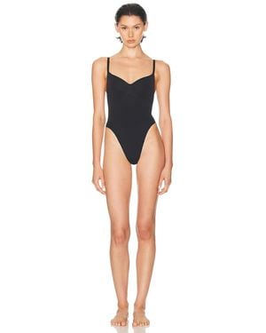 Skims Seamless Sculpt Thong Bodysuit - Black