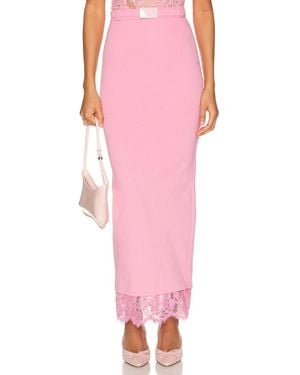 ROWEN ROSE Lace Maxi Skirt - Pink
