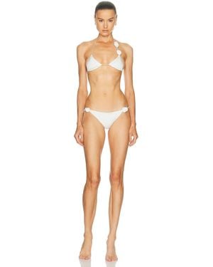 Oséree Bridal Rose Two Piece Bikini Set - White