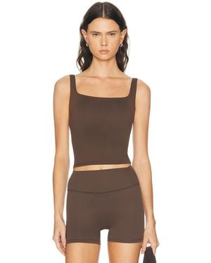 NikeSKIMS Matte Square Neck Tank Top - Black