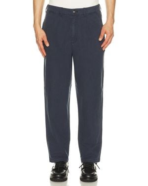 Barbour Cotton Linen Relaxed Pants - Blue