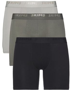 Skims Stretch 5 Boxer Brief 3-Pack - Gray