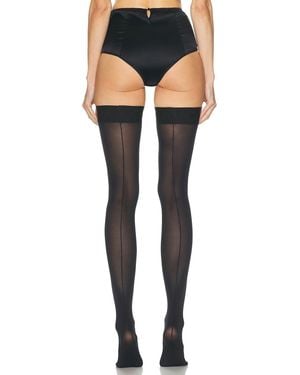 Dolce & Gabbana Thigh High Sock - Black