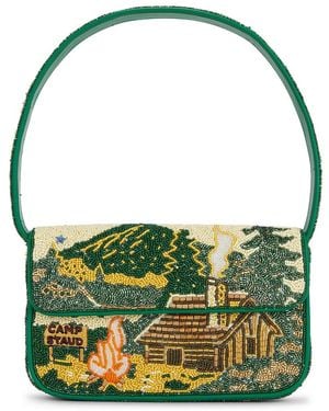 STAUD Tommy Beaded Bag - Green