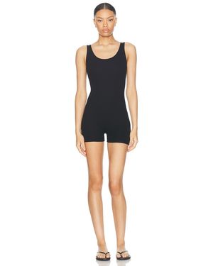 ÉTERNE Tank Romper - Black