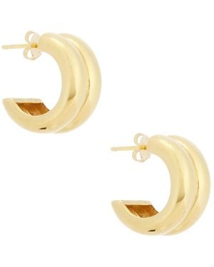 AGMES Giulia Hoop Earrings - Metallic