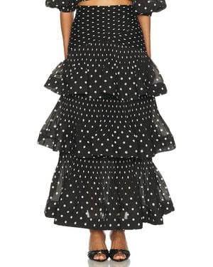 Zimmermann Pleated Tiered Skirt - Black