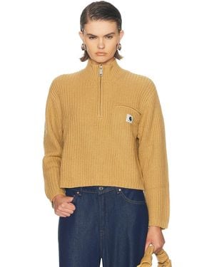 Carhartt Detroit Half Zip Sweater - Blue