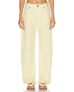 Haikure Bibi Twill 45 Wide Leg Pant - Yellow