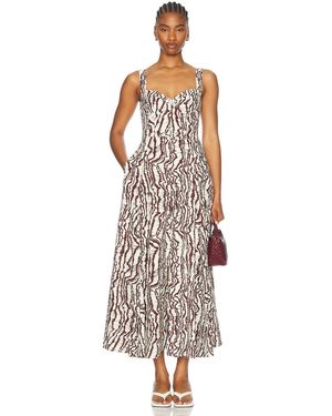 Nicholas Anya Sleeveless Maxi Dress With Panels - White