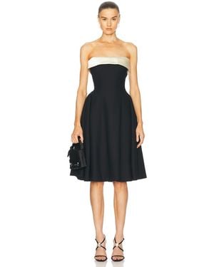 Mirror Palais Strapless Opera Lady Length Dress - Black