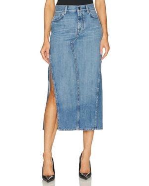 Givenchy Long Denim Skirt - Blue