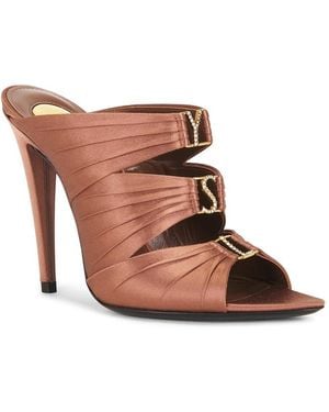 Saint Laurent Emilie Sandal - Brown