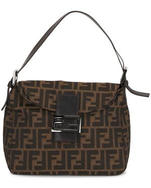 Fendi Zucca Hobo Bag - Black