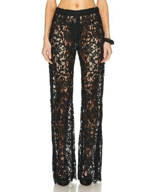 Saint Laurent Straight Leg Pant - Black