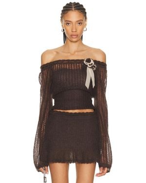 Mirror Palais Little Lamb Top - Brown