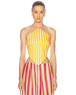 Simon Miller Kit Poplin Tie Top - Multicolor
