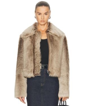 Arma Lucie Shearling Jacket - Blue