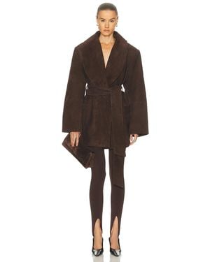 SER.O.YA Chandra Suede Jacket - Brown