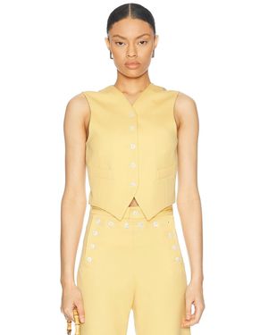 Bode Riding Twill Waistcoat - Yellow