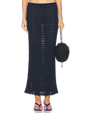 Christopher Esber Verano Stripe Skirt - Blue