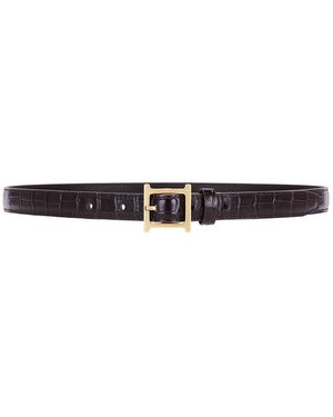 Helsa Logo Mini Waist Belt - Brown