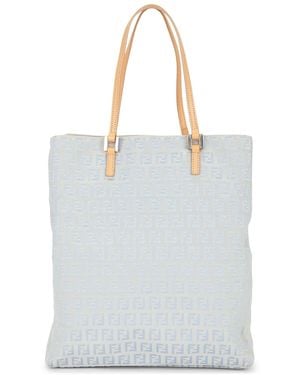 Fendi Zucchino Tote Bag - Blue