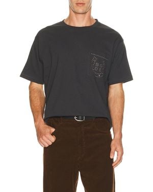 Bode Horseshoe Stud Pocket Tee - Black