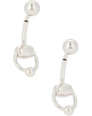 Jean Paul Gaultier Equestrian Piercing Earrings - White