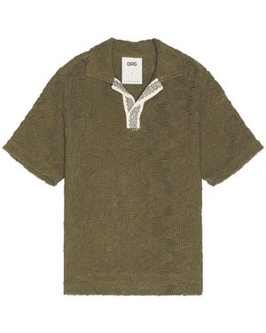 Oas Pine Verve Palmer Crochet Shirt - Green
