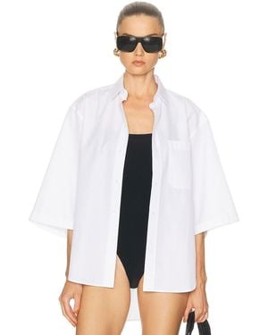 Wardrobe NYC Short Sleeve Shirt - White
