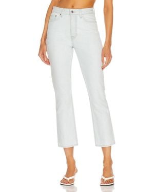 GRLFRND Karolina High Rise Straight Crop Jeans - White
