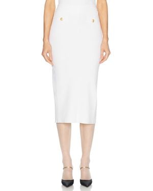 Alessandra Rich Midi Skirt - White