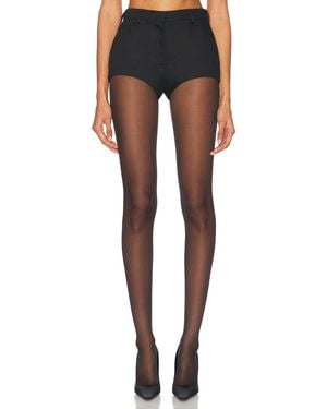 Alexandre Vauthier Cotton Tailoring Short - Black