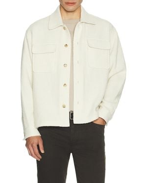 FRAME Tweed Overshirt - White