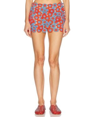 STAUD Magdalena Skirt - Red