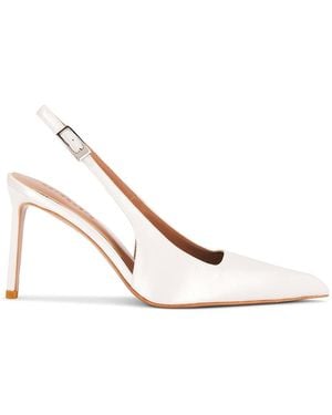 retroféte Evelyn Satin Sling Back - White