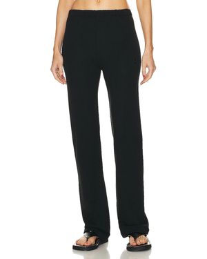 ÉTERNE Straight Leg Sweatpant - Black