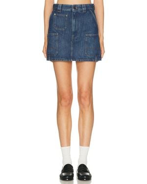 Givenchy Mini Denim Skirt - Blue